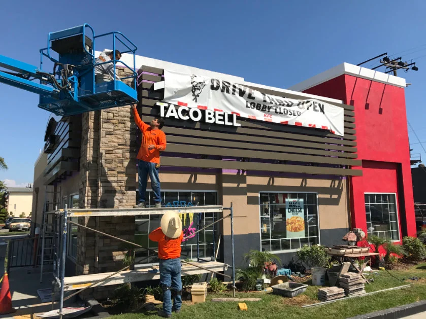 taco bell construction